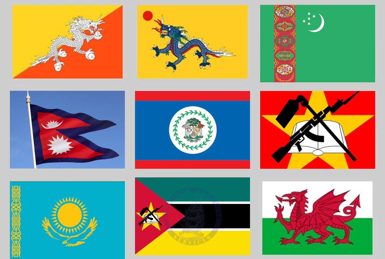 বিশ্বের ১০টি দেশের অদ্ভুত জাতীয় পতাকা